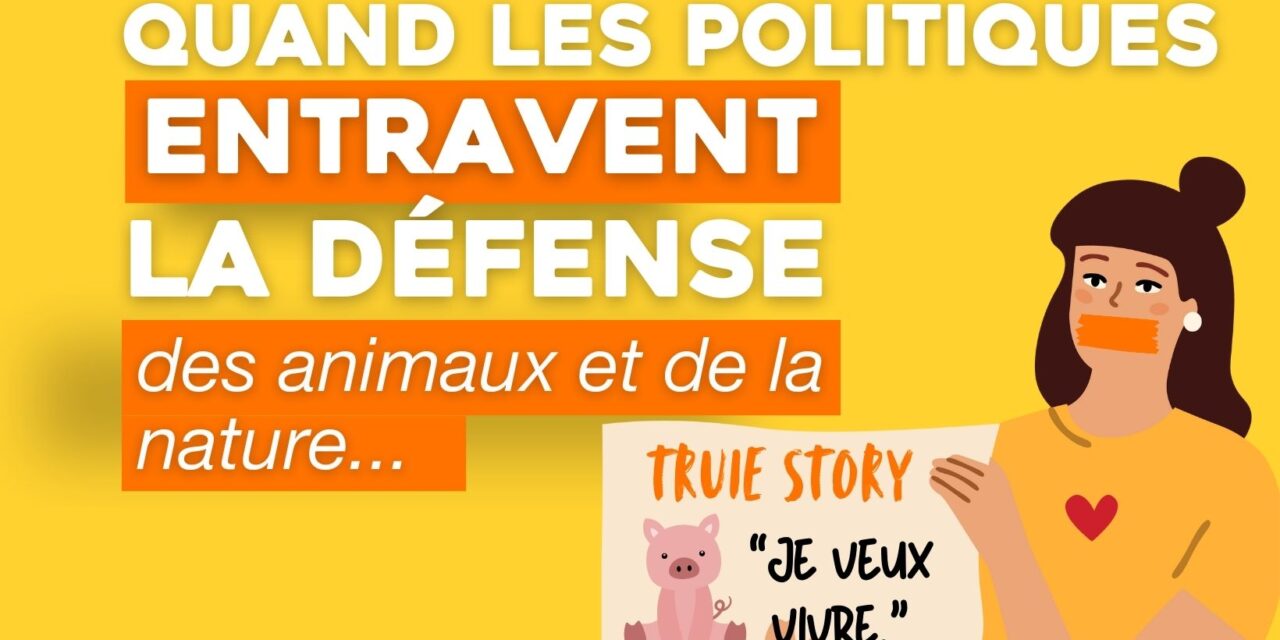 Quand les politiques entravent la défense des animaux et de la nature !